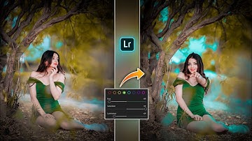 Yellow And Cyan Tone Lightroom Photo Editing | Lightroom Background Colour Change Photo Editing