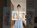 猫の似顔絵を水彩画キャンバスに頼んでみた🐱 | Custom Pet Portrait Watercolor Canvas