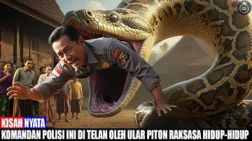 Jatim Merinding!! Komandan Polisi Dimakan Oleh Ular Piton Raksasa Saat Grebek Rumah Warga