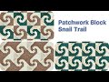 Easy patchwork block for beginners snail trail patchwork quilt patterns patchwork design