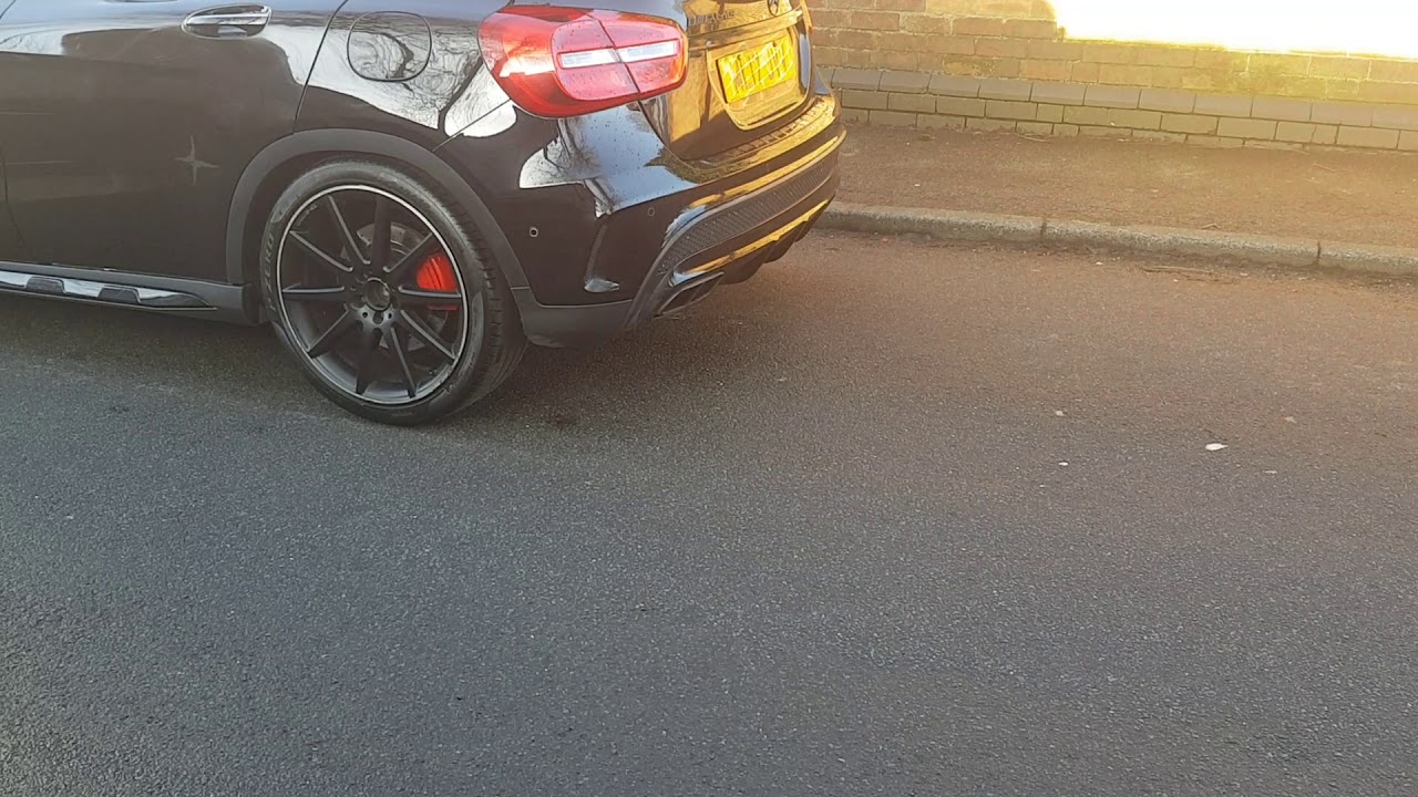 2017 AMG GLA GL45 POP AND BANG AND CRACKLE.
