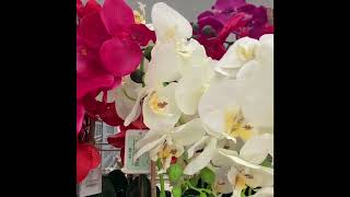 Decorations Flowers Floral Orchids Plastic soft Cloth Artificial Flowers Floral screenshot 4