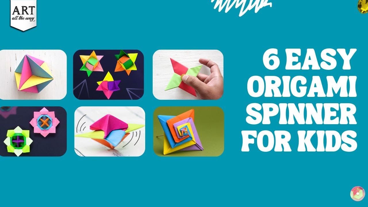 6 Easy Origami Spinner Crafts for Kids | Paper Toys & Fun DIY Crafts at Home