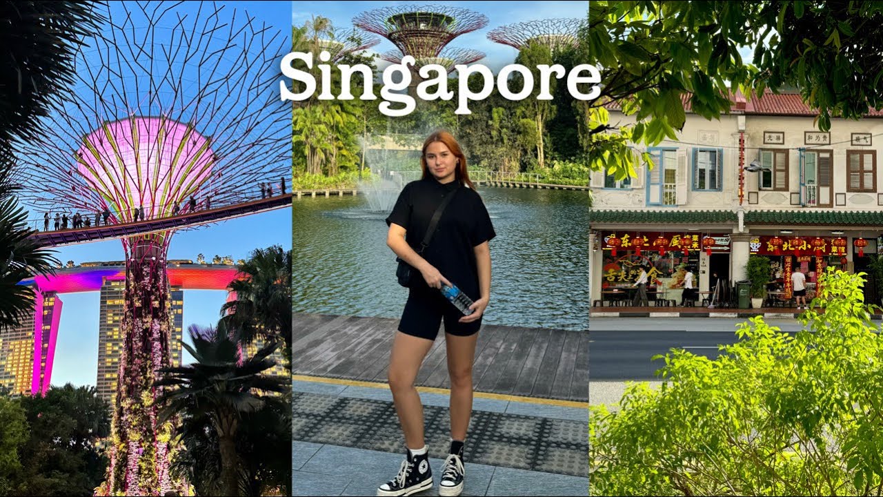 Singapore vlog | first time exploring the city, eating new foods and more