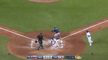 MIN@TOR: Smoak plates Upton Jr. on a single to left