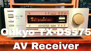 Onkyo TX - DS575 AV Receiver Sound Test