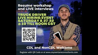 Welcome to MOLC Virtual Drivers Hiring Event 8-27-2022