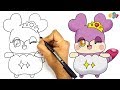 رسم لمعة من انمي كوكوتاما كيف ترسم لمعة كرتون كوكوتاما 