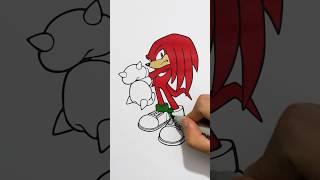 Coloring Knuckles From Sonic the Hedgehog