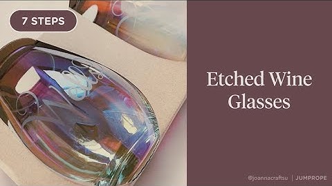 ETCHED WINE GLASSES | How To Etch Glass with Etching Cream | Cricut Made