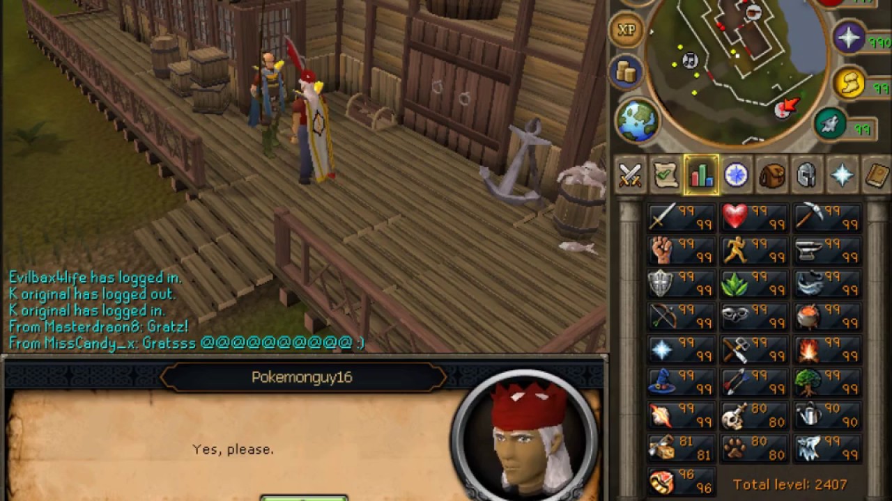 Pokemonguy16 gets 99 Fishing! (2012)