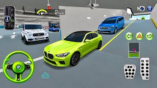 New Green BMW EV & Kia Carnival Car For Parking | Police Cars vs Ambulance 🚓🚑 | 3D Driving Class  screenshot 1