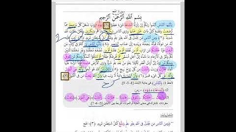 ربط وفهم ايات سوره (الحج)الجزء الأول من الأيه رقم (١)الى الأيه رقم (١٥) والمتشابهات 🌹💐🌷🌺