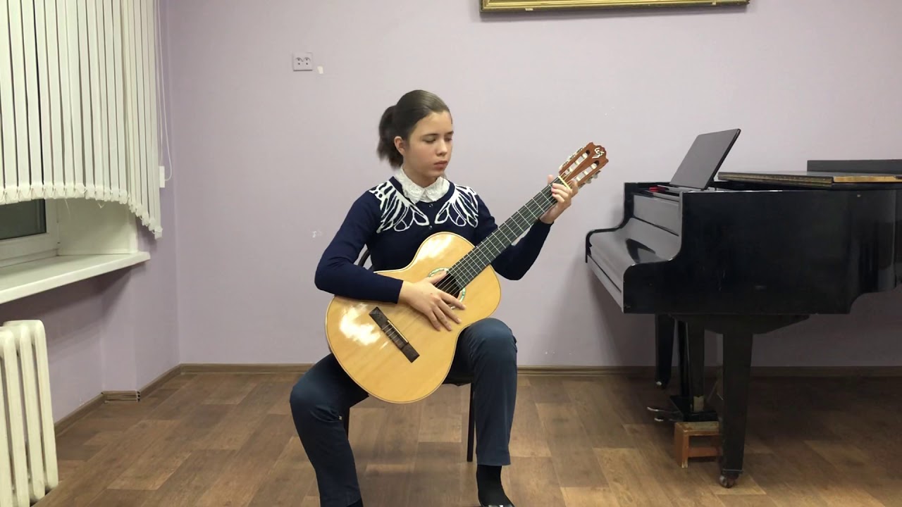 Бутова Анна Вилла-Лобос Этюд#1 - YouTube