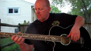 Acoustic bass guitar mellow jam