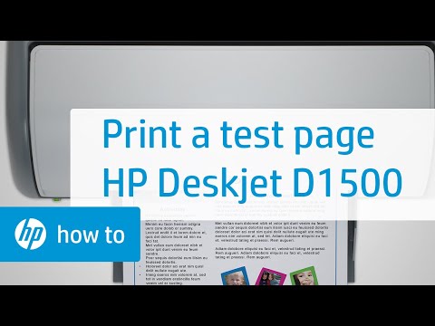 テストページの印刷| HP DeskjetD1500プリンター| HP