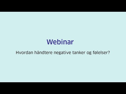 Video: Hvordan Lære å Håndtere Negative Følelser