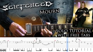 Sentenced - Mourn guitar cover / lesson (with tablatures and backing tracks)