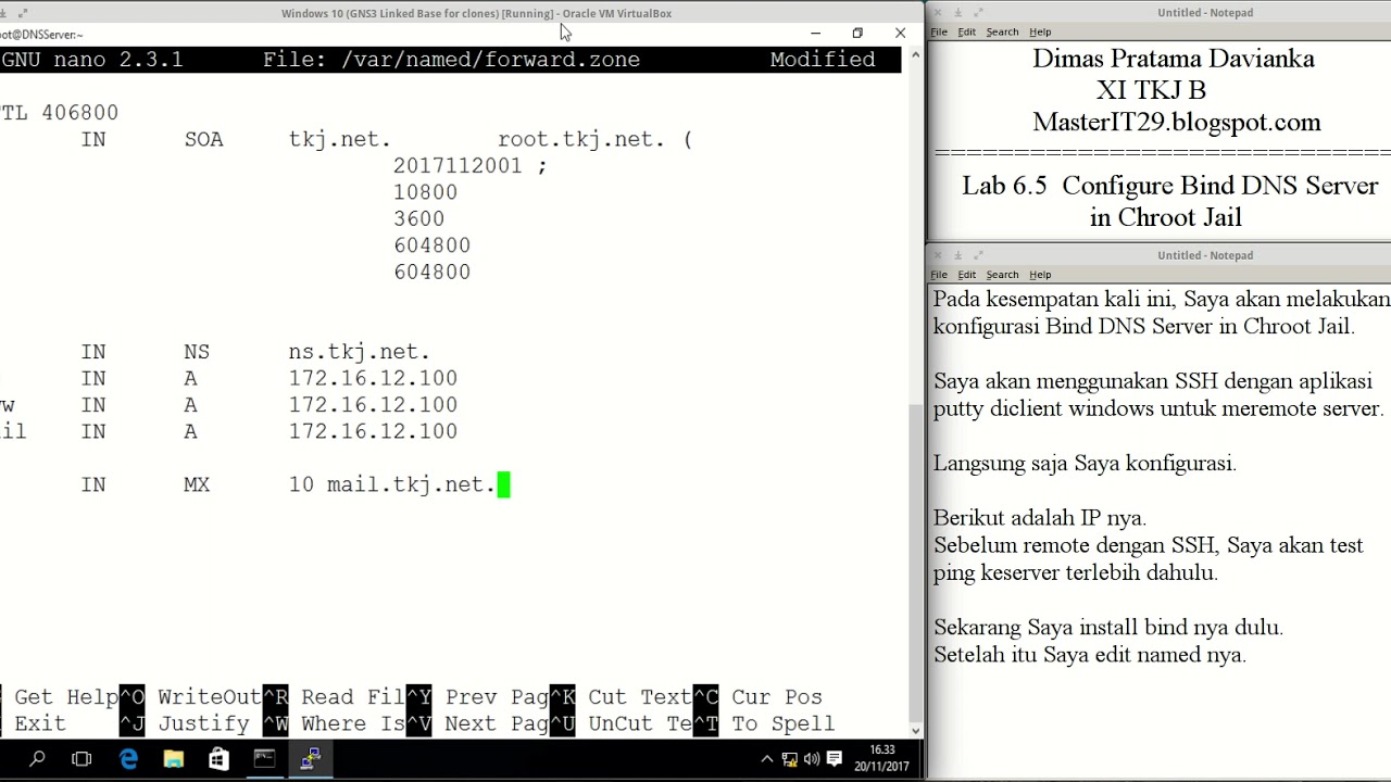 Lab 6.5 Bind DNS Server in Chroot Jail - YouTube