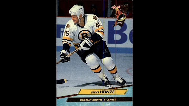 INTERVIEW WITH NHL PLAYER STEVE HEINZE BOSTON BRUINS