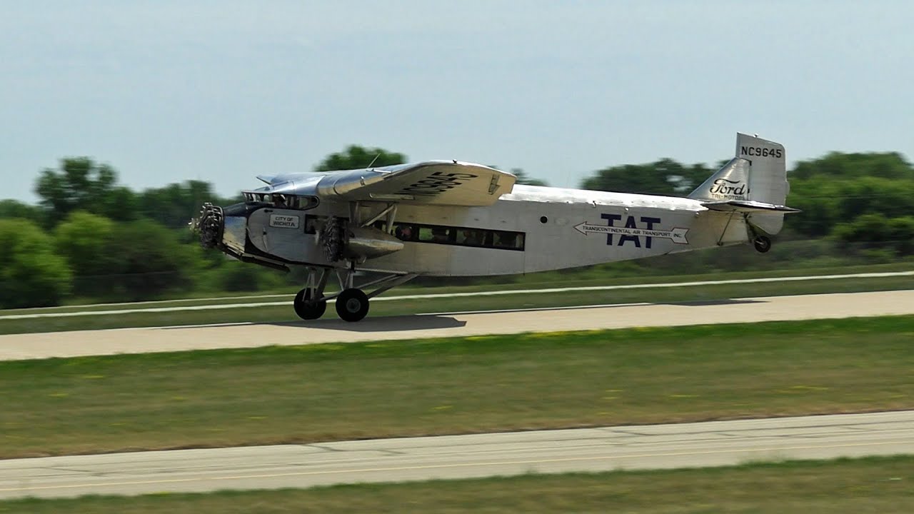 Ford Tri-motor Takeoff Oshkosh AirVenture 2023