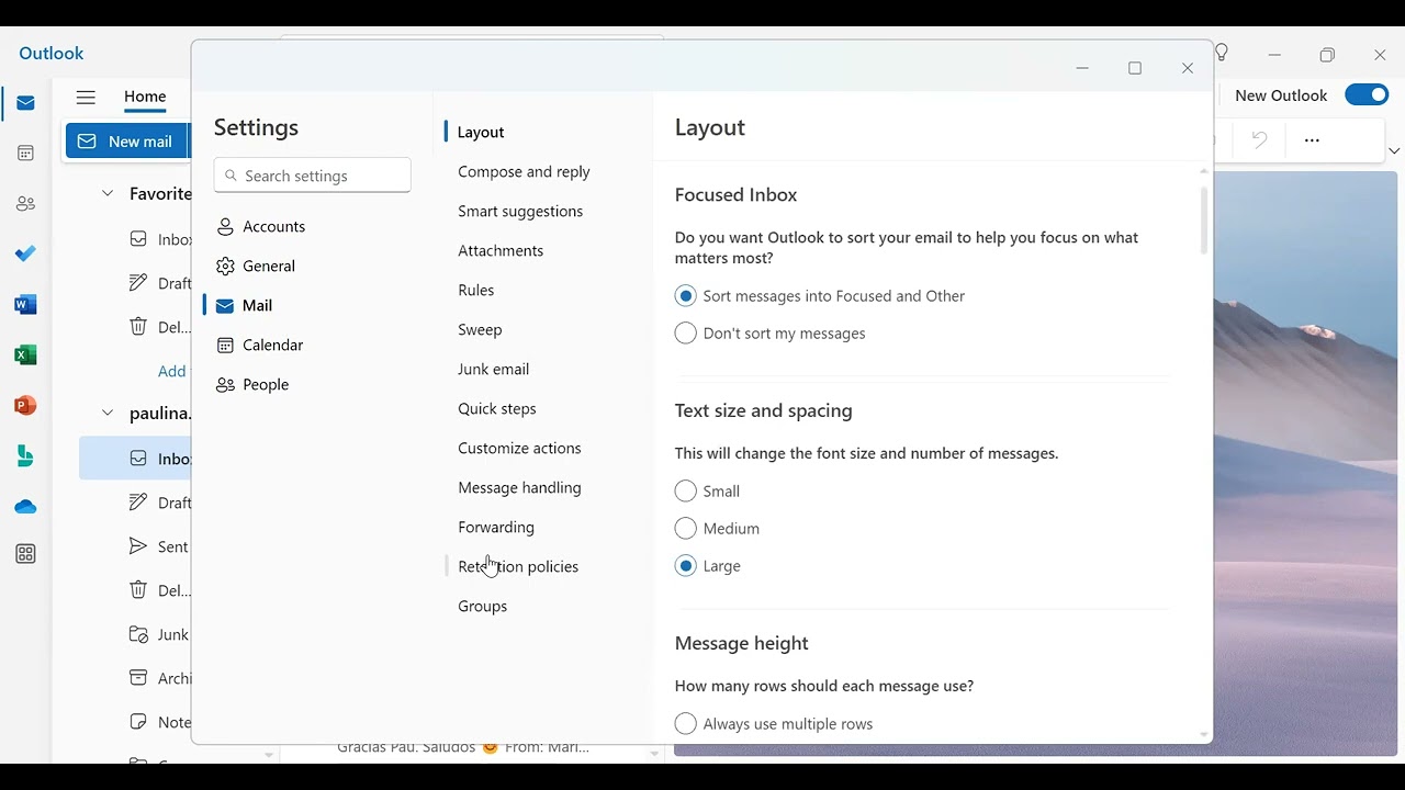 outlook forward to another email