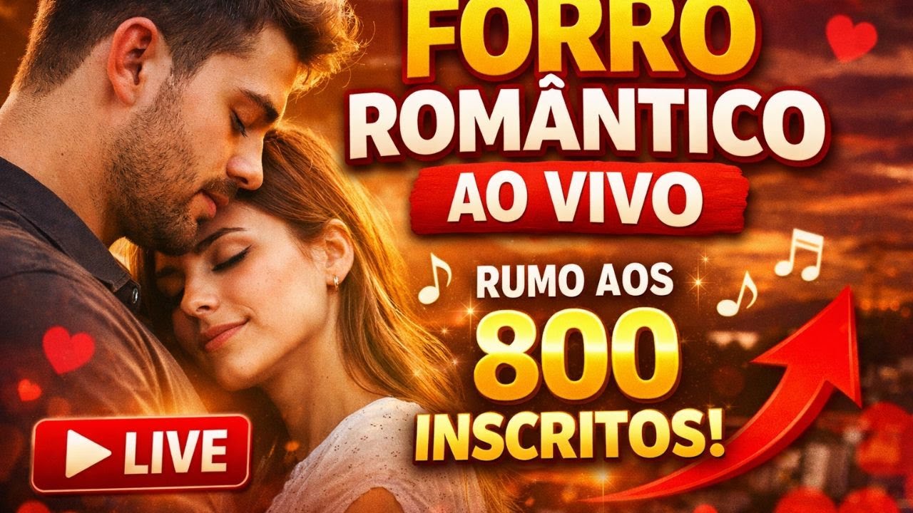 Forró Romântico Ao Vivo ❤️ Sofrência Que Toca a Alma | Rumo aos 800 Inscritos