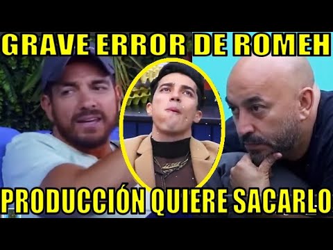 ROMEH FURIOSO CON PRODUCCIÓN POR CORTARLES LA COMIDA EN LA CASA DE LOS FAMOSOS 4