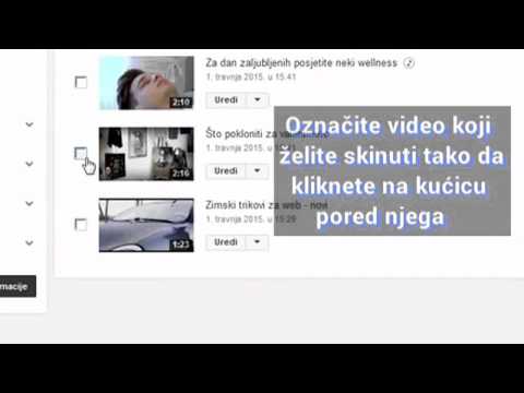 Video: Kako Preuzeti Video Na Računalo