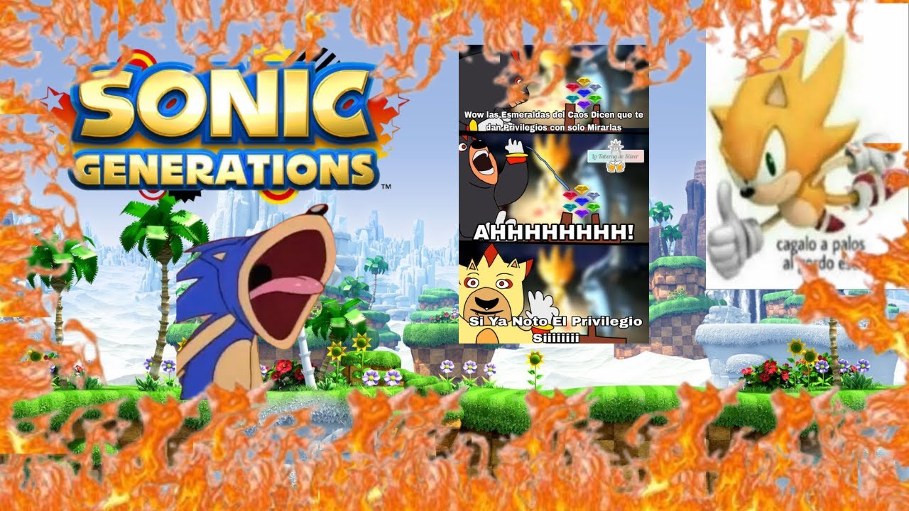 en sonic generations..SOY HORRENDO JUGANDOLO