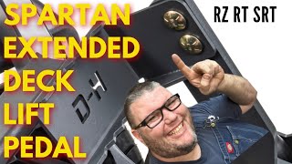 EXTENDED DECK LIFT PEDAL FOR THE SPARTAN RZ RT AND SRT MODEL MOWERS