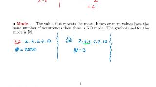 Stat-C1000-Lecture Notes-Section 3.1