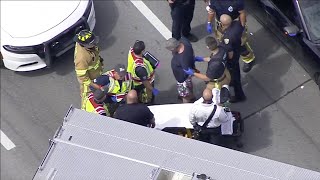 Police chase ends with crash on I-95 NB in Broward