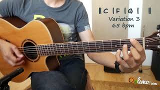 I Iv V Progression In The Key Of C Major - Modernized Major Chords On Guitar