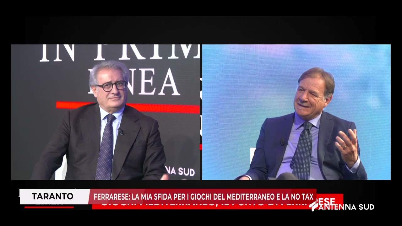 15 GENNAIO 2026   TARANTO   FERRARESE; LA MIA SFIDA PER I GIOCHI DEL MEDITERRANEO E LA NO TAX