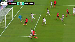 Ellyes Skhiri Own Goal vs Netherlands | هدف عكسي لإلياس السخيري| Netherlands Tunisia  2-0 Highlight