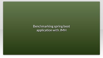 Benchmarking spring boot application with JMH