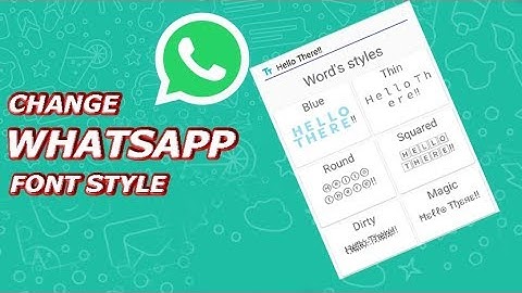 Whatsapp Font Style Change with Status [Hindi]