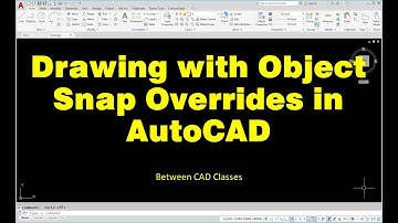 Drawing with Object Snap Overrides in AutoCAD