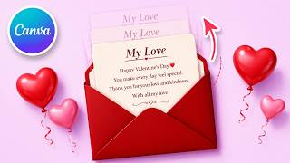 Interactive Valentine’s Envelope Tutorial in Canva