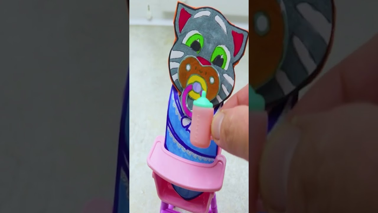 My Talking Baby Tom 2. Paper Game. DIY 