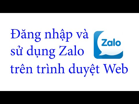 Video Đăng nhập và sử dụng Zalo trên nền Web - youtube