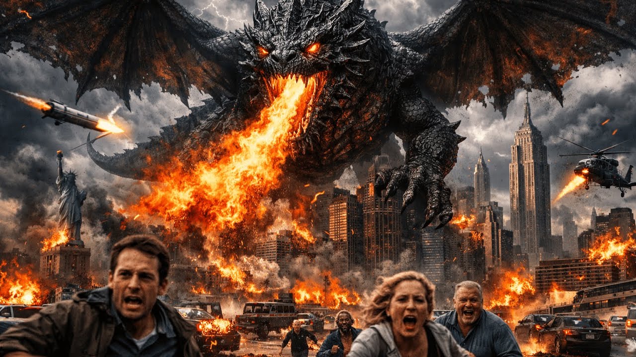 Black Flying Anaconda VS US Army in NewYork | Monster Verse | 