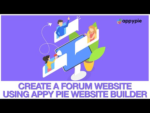 How to Create a Forum Website for Free using Appy Pie Website Builder?