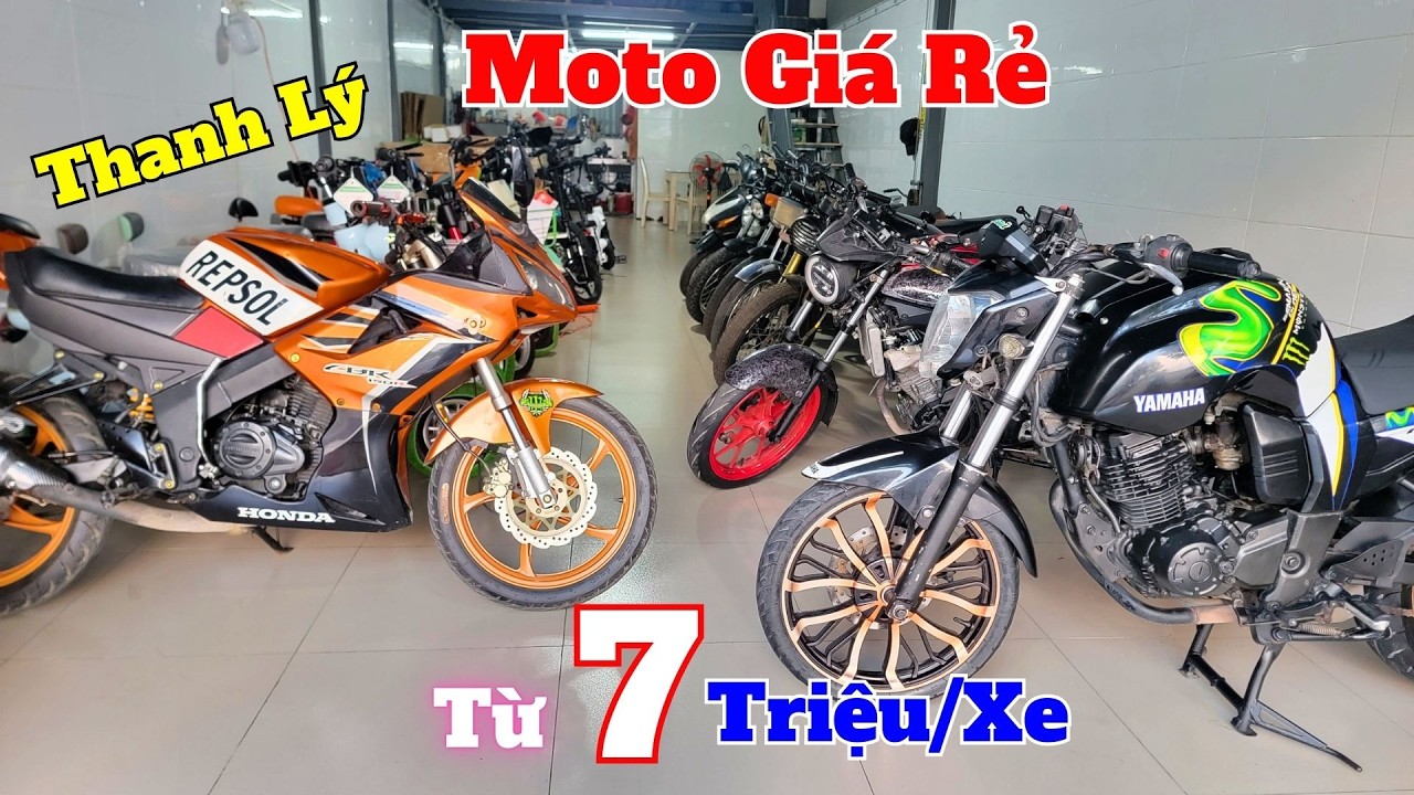 Thanh Lý Lô Moto Giá Rẻ GSX S150 , FZ S150 , CBR150R , Win 100 ,Bonus 125 , Ducati 110