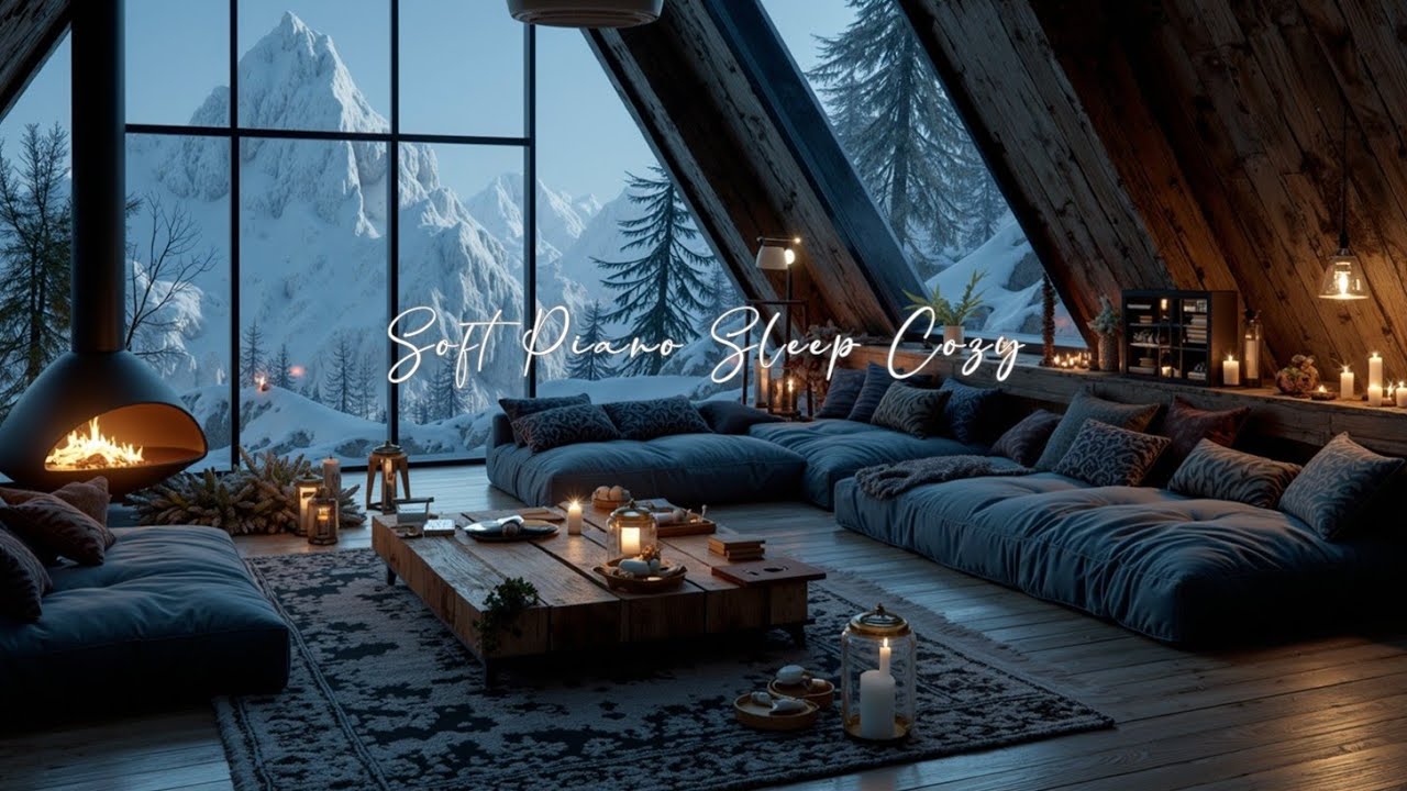 Cozy Winter Piano Music ️ Relaxing Holiday Melodies for Peaceful Sleep ...