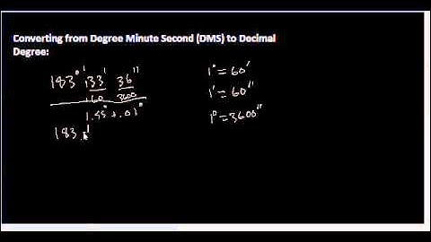 Tut 5: Passing Trig DMS to Decimal Degree