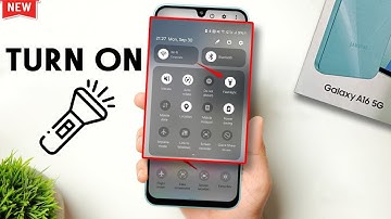 How to turn on flashlight on Samsung A16 (3 Ways)