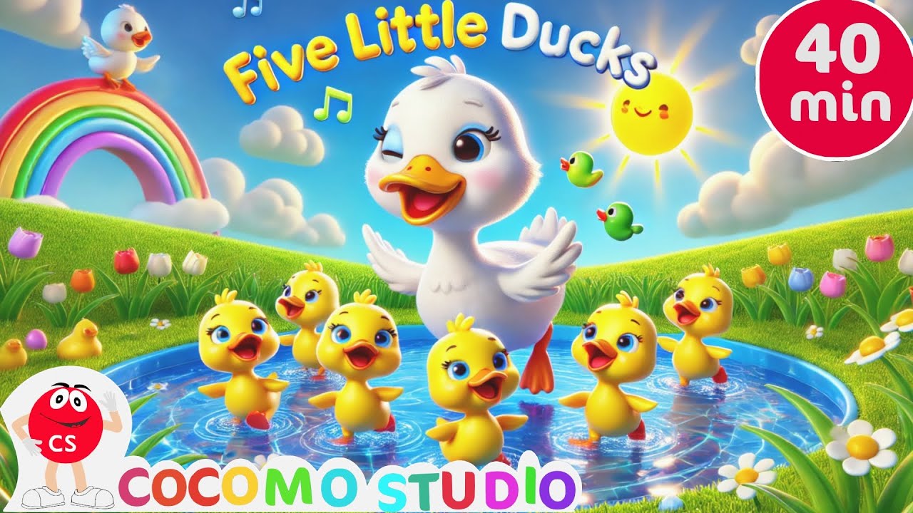 Мультфильм «Пять маленьких утят» | Детские песенки и обучающее видео для малышей