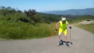 Rollerski Nordeex, alto del Naranco y puerto de Fuendetodos con Skipac Roller.